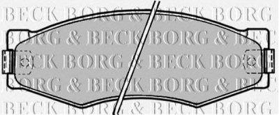 BORG & BECK bbp1180 -  Комплект тормозных колодок, дисковый тормоз